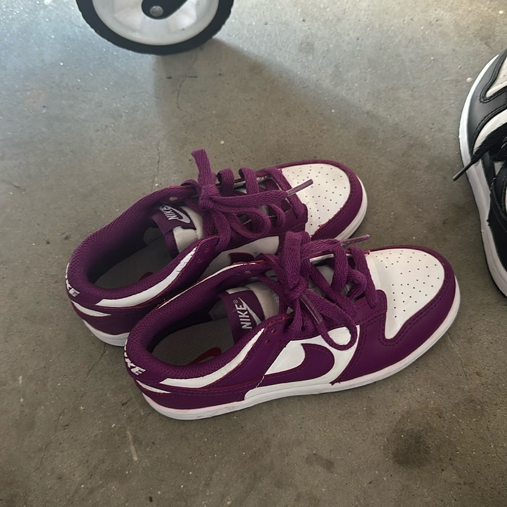 Purple and White KID Nike Dunks